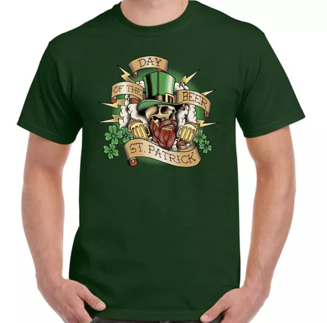 Day of the Beer (Dead Parodie) Herren lustig St Patricks Day T-Shirt irisches Bar-Top