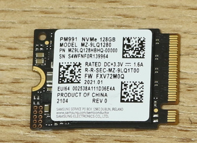 SAMSUNG PM991 M.2 NVMe 128 Go SSD MZ-ALQ1280 MZALQ128HBHQ-000L2 ...