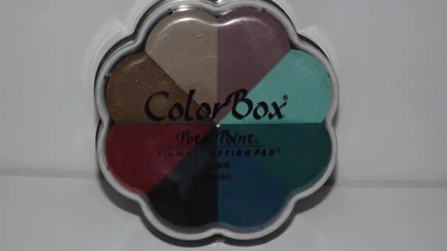Colorbox Ancient Page Petal Point Earthworks Permanent Ink Stamp Pad  PINWHEEL