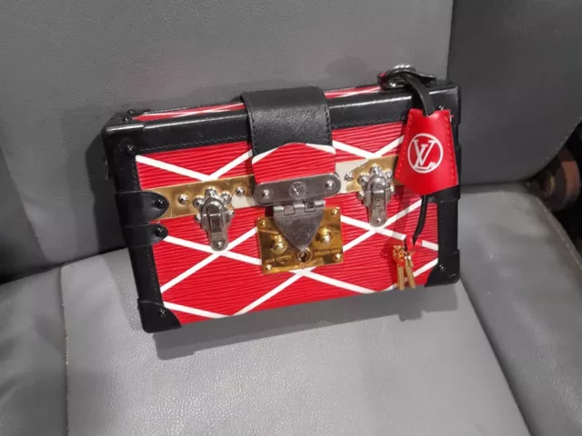 Louis Vuitton Red, White, Navy, And Black Epi Petite Malle Silver Hardware,  2018 Available For Immediate Sale At Sotheby's