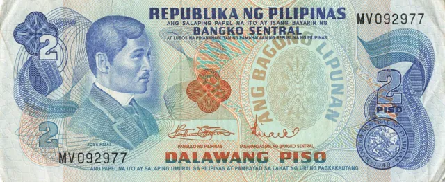 Philippines 2 Piso 1970