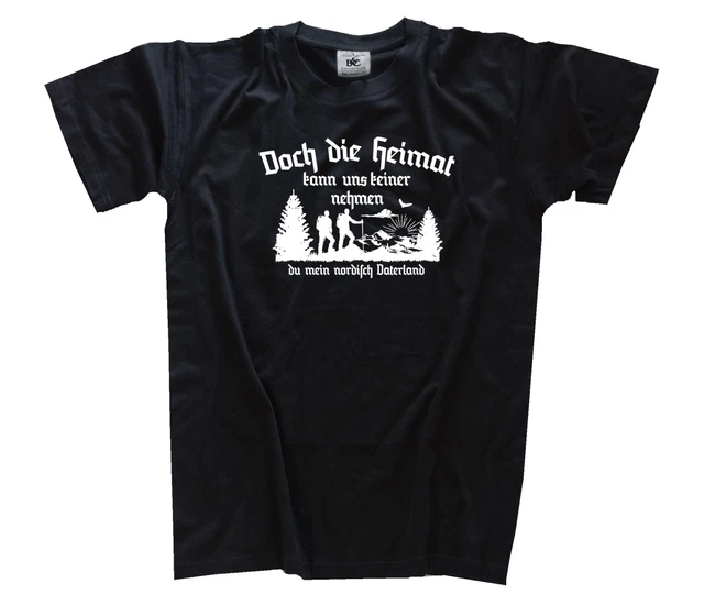 Camicie vichinghe Doch die Heimat can can nönier tou us Walhalla t-shirt S-3XL