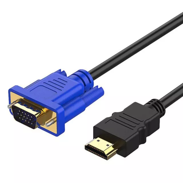 Reliable signal transmission with this gold plated VGA adapter cable 1*1 8m