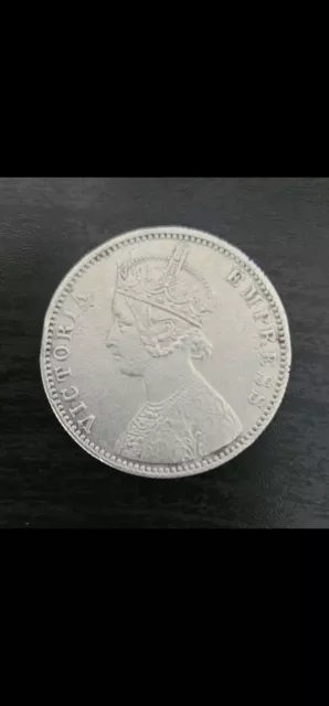 British India 1901 Victoria Empress One Rupee Silver Coin In Top Grade