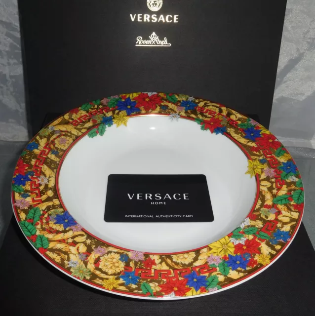 Rosenthal Versace Holiday Alphabet 2 x Suppenteller 22 cm  Neu & Ovp