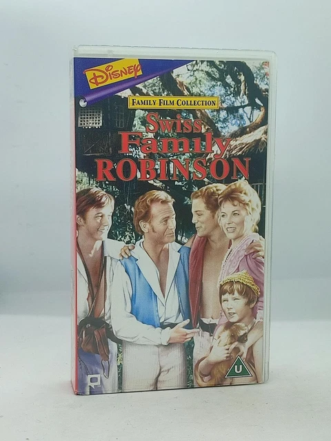 WALT DISNEY: SWISS Family Robinson On VHS Video Cassette Tape £6.99 ...