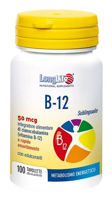 Longlife B12 50Mcg Subl 100Tav