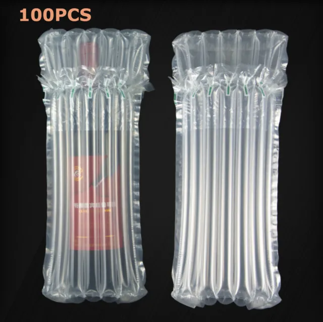 100X Inflatable Wine Bottle Air Packaging Bag Protective Bubble Cushion Bag