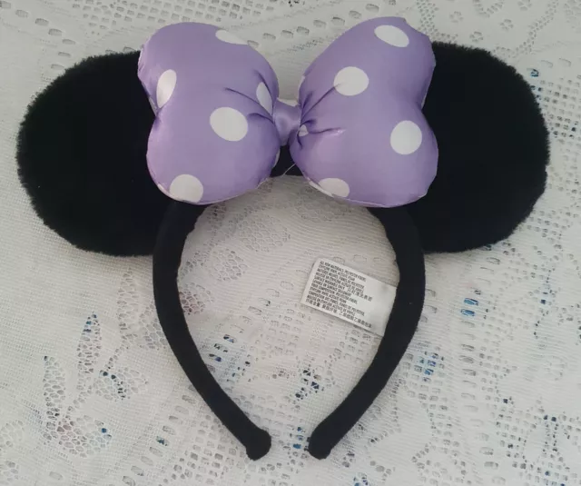Disney Minnie Mouse Ears Bow Baby kids Girls Costume Red Pink HeadBand Head Band