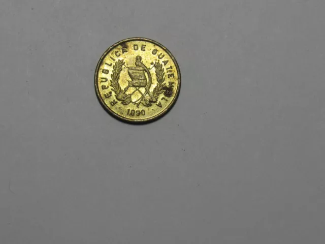 Old Guatemala Coin - 1990 Centavo - Circulated, spots