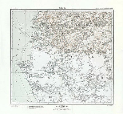 Kamerun - Ukoko Gabon Oroungou Cap Lopez Port Gentil Atlantik Kolonialatlas 30