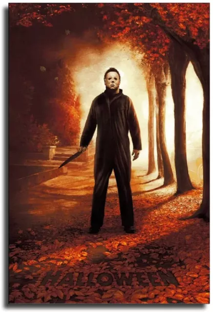 Halloween Hot Movie Horror Michael Myers Canvas Art Poster and Wall Art Picture