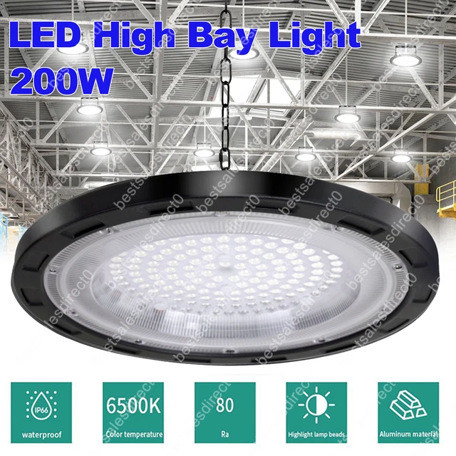 200W UFO LED High Bay Light Commercial Industrial Factory Warehouse ...