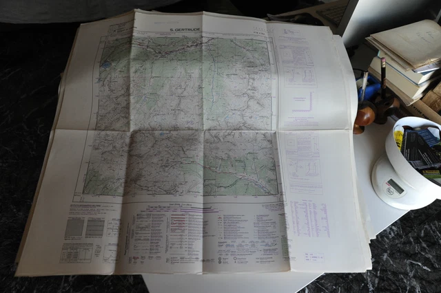 ISTITUTO GEOGRAFICO MILITARE Cartina Geografica S. Gertrude EUR 9