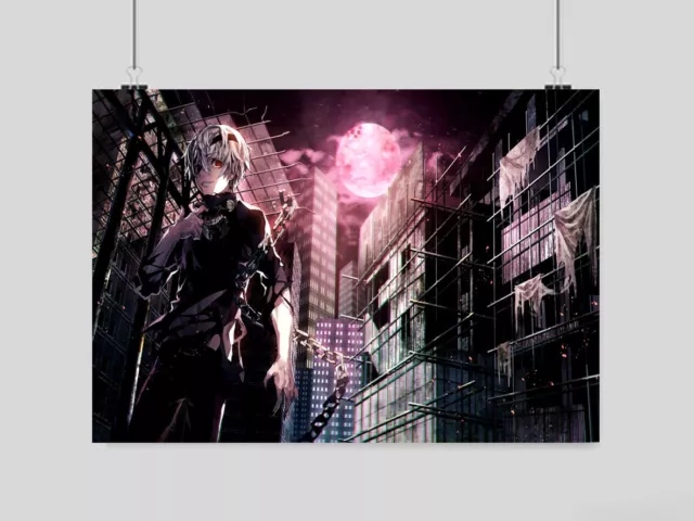 Tokyo Ghoul Poster Print Animation Wall Art Japanese Manga Anime Size A3 A4