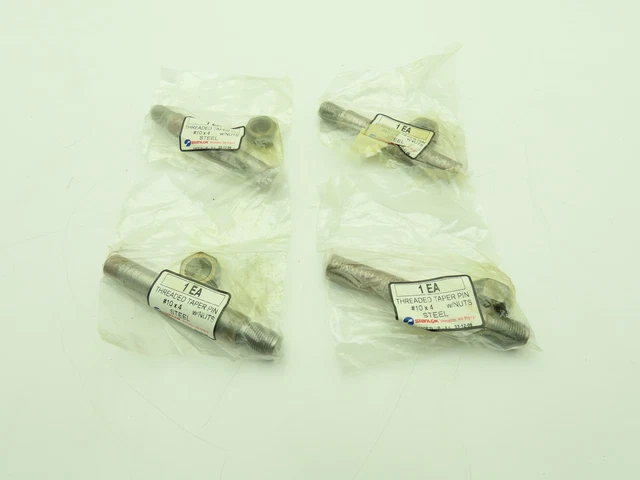 Stanlok #10 x 4" Threaded Steel Taper Pin w/Nut   -Lot of 4