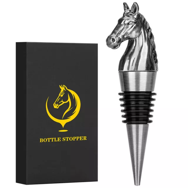 Metal Head of Horse Bottle Stopper Wine Saver Wine Stoppers for Bar Party Gifts