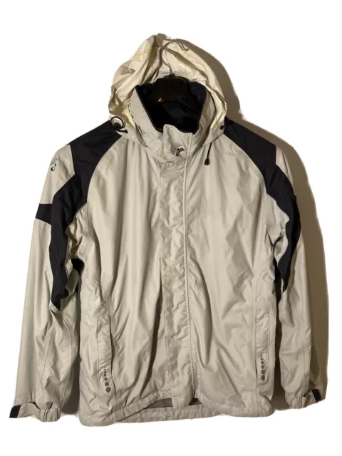 Gill Mens M Inshore Lite Sailing Fishing Waterproof Hooded Jacket-Light Gray