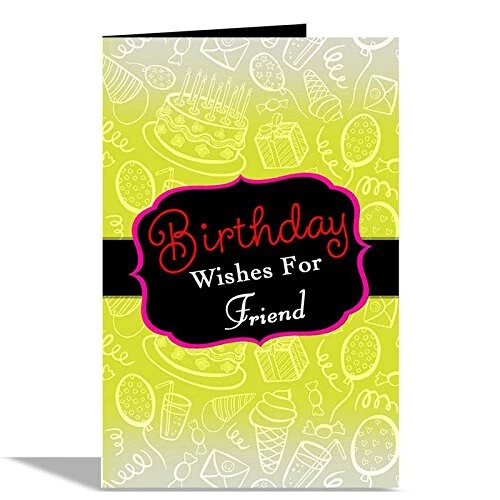 Geburtstag Wishes Grußkarte Multicolor für Freund
