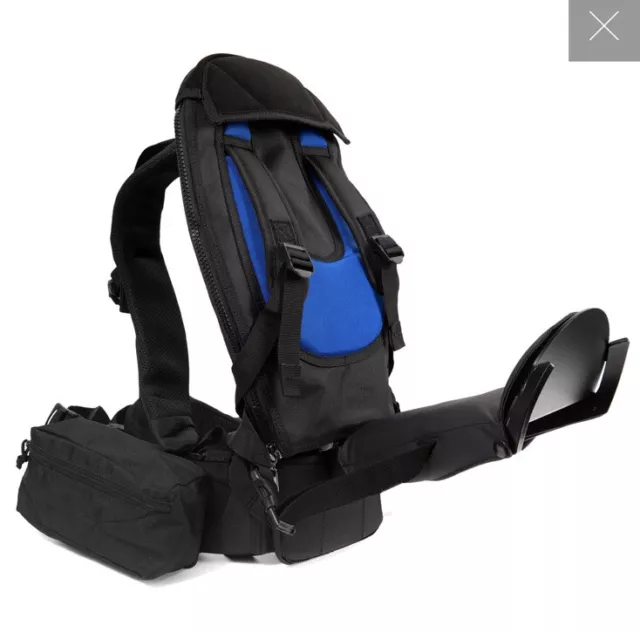 Freeloader Child Carrier with Seat & Stirrups - Hiking Travel Backpack Carrier