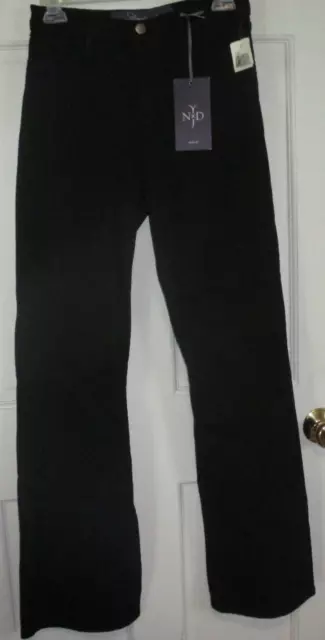 New NYDJ Not Your Daughters Jeans Black Style #400B Ladies Size 4 NWT Stretch