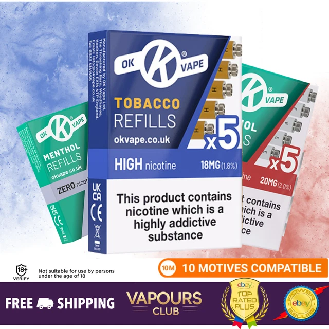 ok vape refills Ok Vape Menthol Cartomizer Refills main image 1
