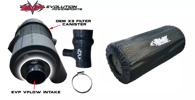 Evolution Powersports Evo V-Flow Intake with Pre Filter Can-Am Maverick X3 All