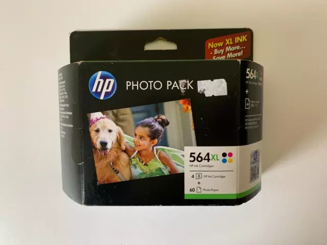 Genuine HP 564 XL Photo Value Pack Ink Cartridge Photo Paper 05/2020