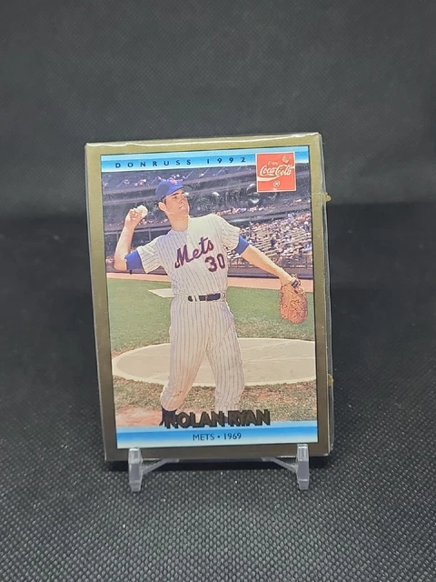 1992 Donruss Coca-Cola Coke NOLAN RYAN Mets 1969 #3 HOF - Sealed