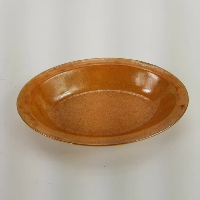 Vintage 1930s Homer Laughlin Wells Art Glaze Rust Serving Bowl 9"