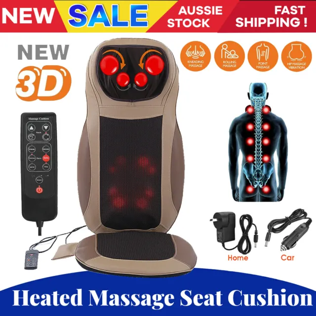 Full Body Massage Chair Seat 3D Shiatsu Kneading Back Neck Cushion Pad se