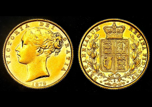 1879 S Victoria Australia Great Britain Sydney Mint Gold Sovereign