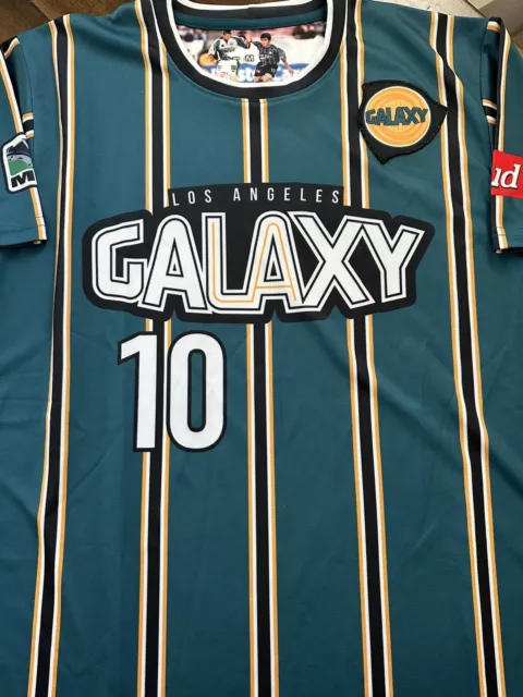 MLS LA Galaxy 1996 Name Set & Sponsors Mauricio Cienfuegos For Home Jersey