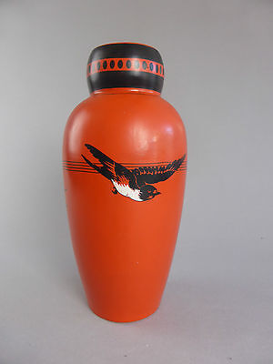 GRAND VASE EN CERAMIQUE LV CERAM D'APRES EMILE LOMBART STYLE ART DECO FLORAL 893 