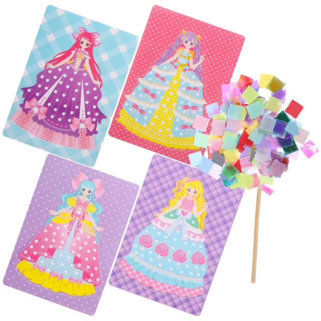 Creative Puzzle Puncture Painting For Kids 8-12,diy Princess Dress