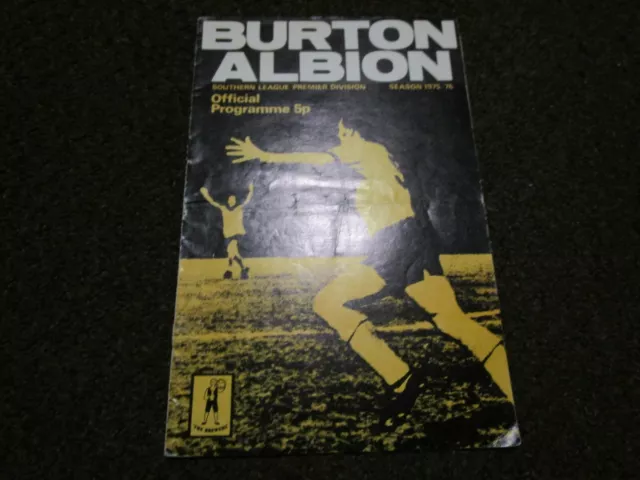 BURTON ALBION  v  DARLASTON  1975/6  F.A.CUP 1st QUALIFYING ROUND  SEPTEMBER 13