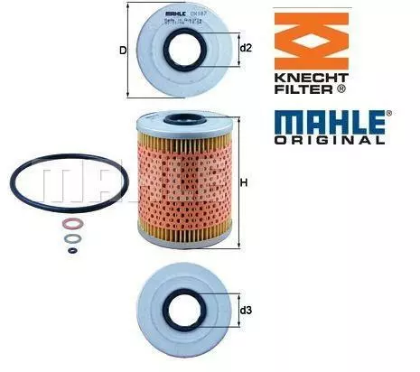 MAHLE/KNECHT Oil Filter for BMW E46 M3, E86 E86 Z4 M3.2 Oil Filter 11427833769