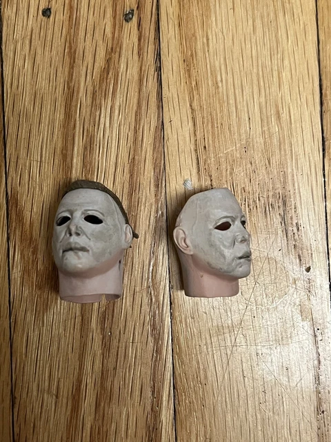 Lot 2 NECA Halloween MICHAEL MYERS 8" Figure Statue Heads Replacement Part Mask