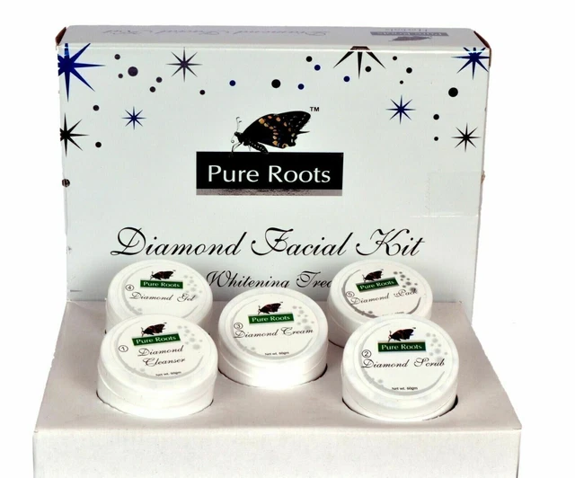 Kit per il viso a base di diamanti Pure Roots Kit per il viso a base di...