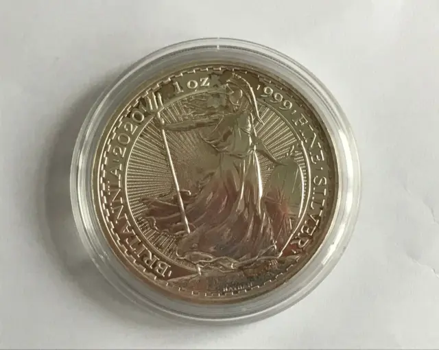 Simply Pièces ~2020 Argent Britannia 1OZ 1 Once .999 Argent Fin 0.9kg Pièce