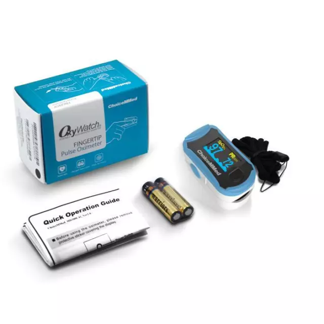 Fingertip Pulse Oximeter Blood Oxygen Saturation & Heart Rate SPO 2 CE FDA