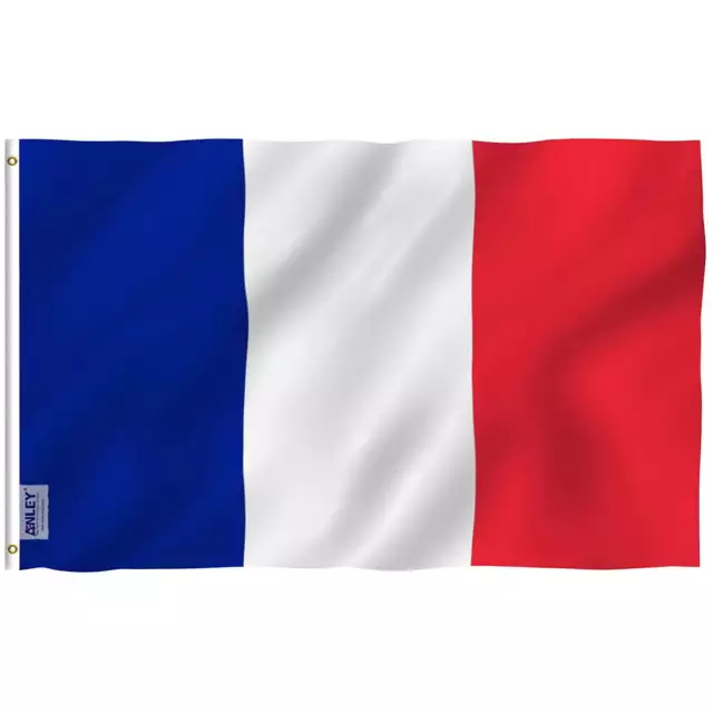 Bandera de Francia de 3x5 pasteles - Banderas nacionales francesas Poliéster