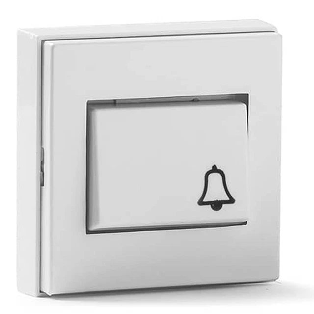 Pulsante Per Campanello Con Targa Portanome Avorio-bronzo - Foto 8