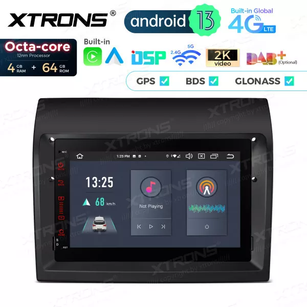XTRONS 7" Android 13 Autoradio 4GB+64GB GPS DAB+ für Fiat Ducato CITROEN JUMPER 3