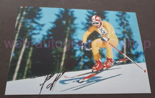 FRANZ KLAMMER - AT - 1. OS 1976 SKI - SIGNED IN PERSON AUTOGRAMM AUTOGRAPH 20x29