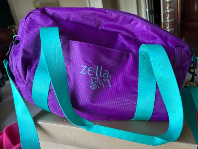 Zella Girl Purple / Teal Duffel Bag 2933