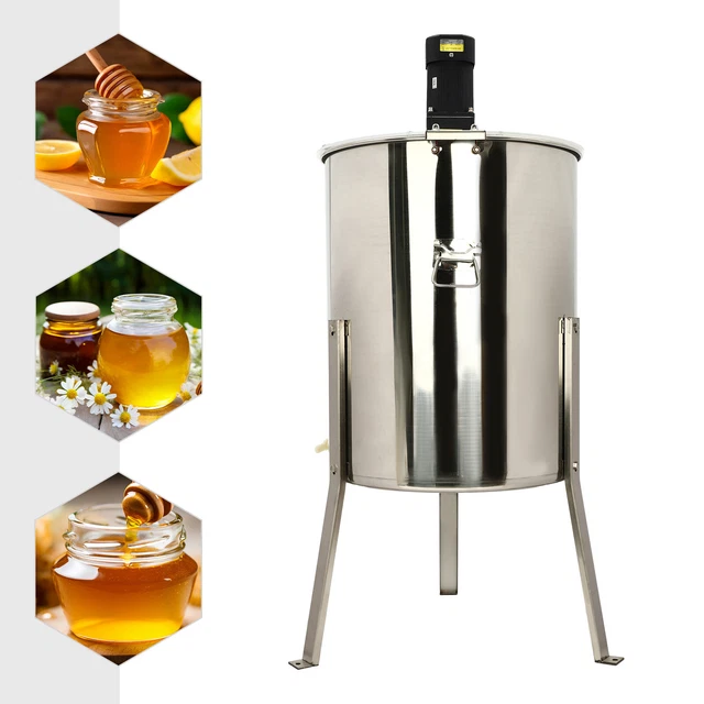 4/8 FRAME ELECTRIC Bee Honey Extractor Beekeeping Equipment Stainless ...