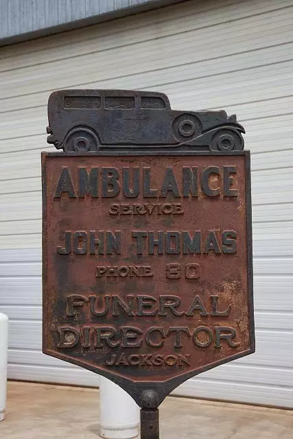 Photo of Ambulance Service Sign,John Thomas,Funeral Director,Mooresville,Alabama