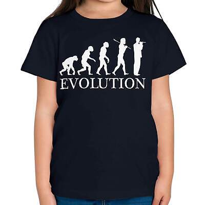 Piccolo Player Evolution Of Man Kids T-Shirt Tee Top Gift Musician