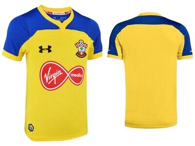 Southampton Fc 2018/2019 Under Armour Away Yellow Shirt Youth 11-12 Large *New*